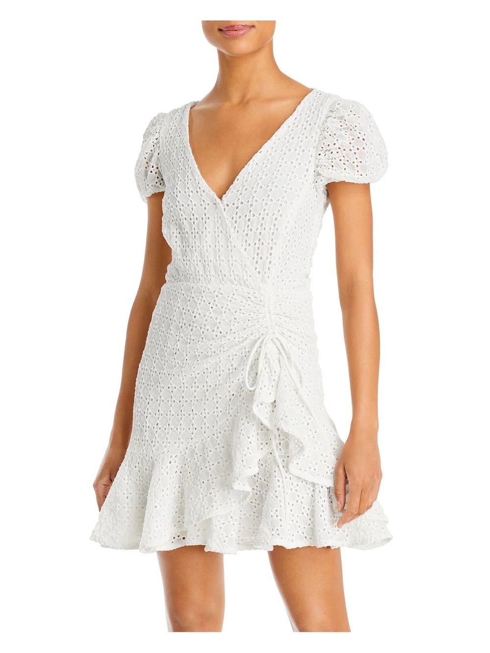 Revolve BARDOT Nadia Tie Back Mini Dress - Ivory Size 4 XS